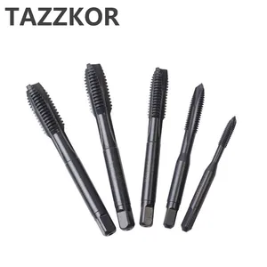 Метрические метчики с тонкой резьбой, со спиральными острыми концами, с прямой канавкой, с резьбой резьбовой кран, из нержавеющей стали