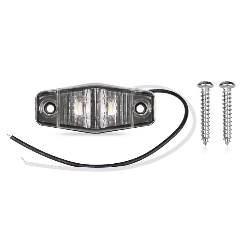 Model 2 1 шт. красный автобус светодиодные, боковые, габаритные фонари для грузовиков, белый прицеп, грузовик, указатели поворота, габаритные огни, Задний стояночный тормоз, лампа - Цвет: Model 2