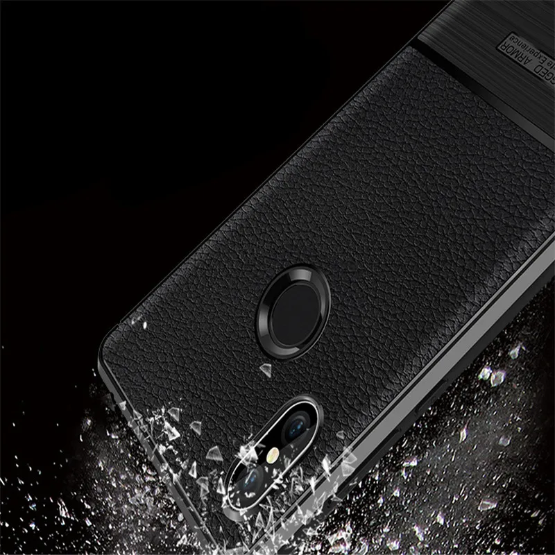 SRHE для Xiaomi Redmi S2 Y2 чехол-накладка с текстурой личи из углеродного волокна мягкое