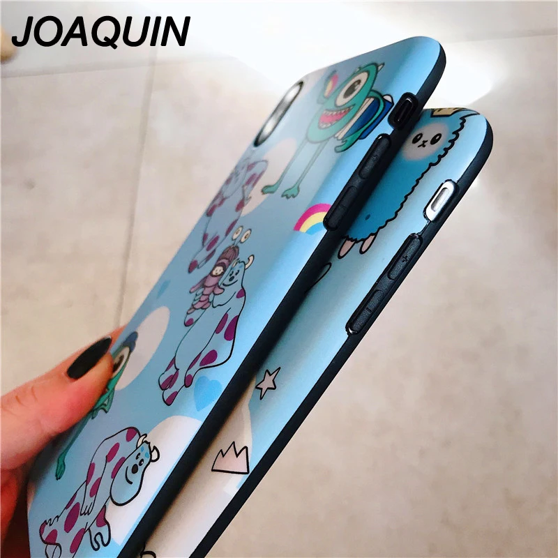 Мультфильм Монстры sulley Университет для iPhone X 6 S 7 8 Plus ягненка мягкий силиконовый imd