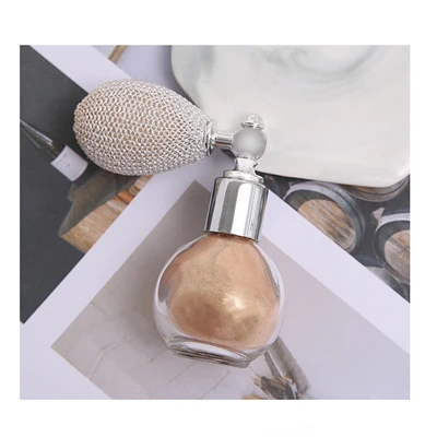 Rose gold 4 цвета Алмазная воздушная сумка для лица хайлайтер мерцающий блеск спрей блеск для губ пудра фантазия Iluminador блеск косметика - Цвет: Rose gold