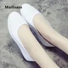 Женские туфли на плоской подошве, с круглым носком, легкие, повседневные, G2191, обувь на плоской подошке Женская