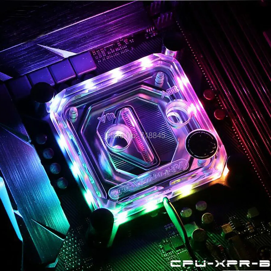 Водяной блок для процессора светодиодный светильник Intel Sockel LGA775 LGA115x LGA2011 Series