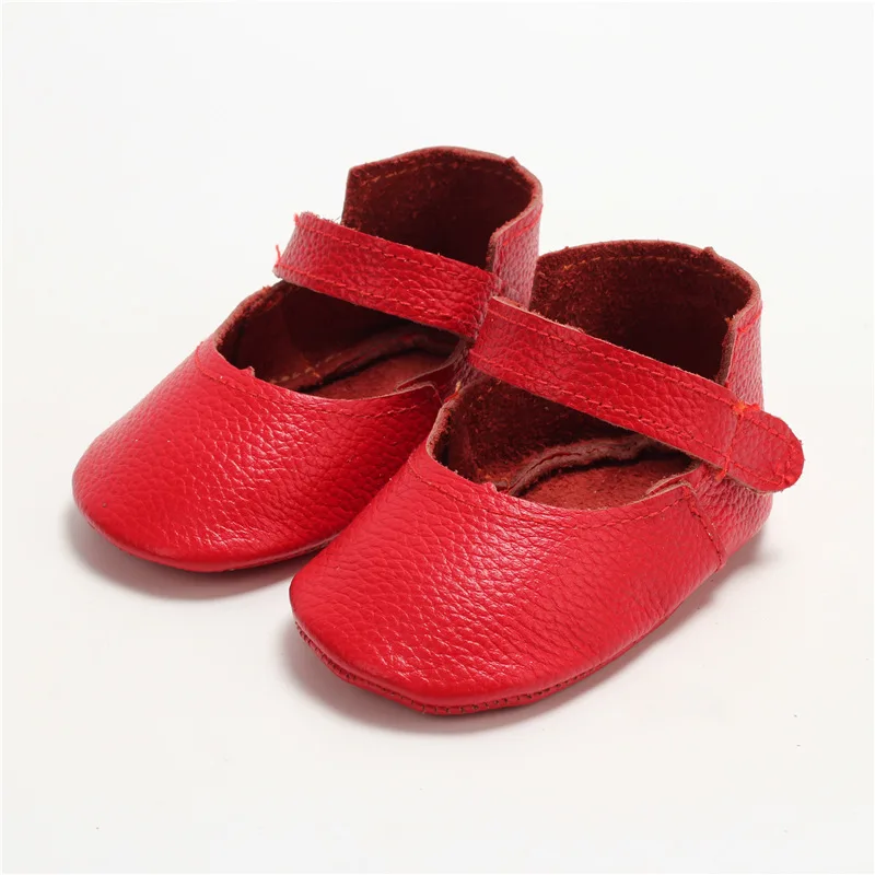 Детская обувь из натуральной кожи с мягкой подошвой; детские мокасины; Bebe; обувь для малышей - Цвет: Red