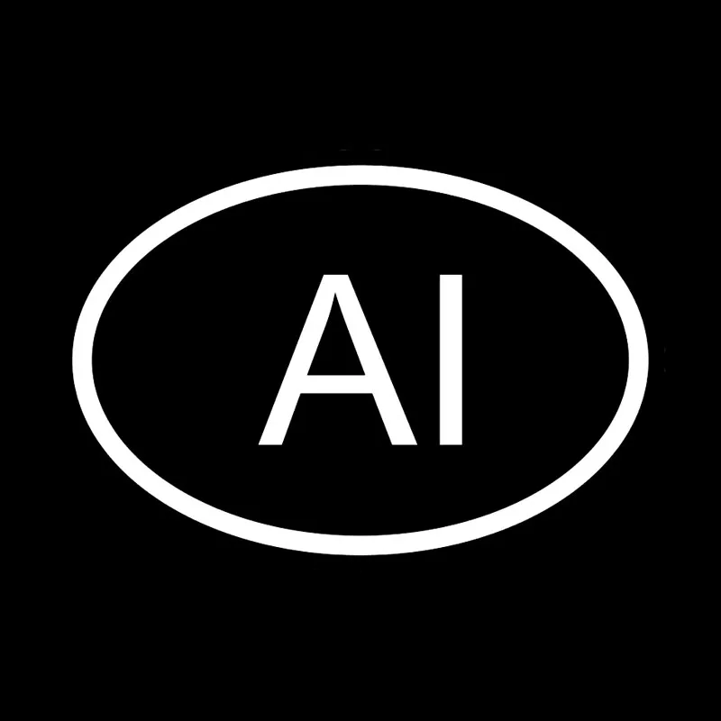 YJZT 12 7 см * 8 6 Виниловая наклейка автомобильная AI ANGUILLA страна код овальный черный