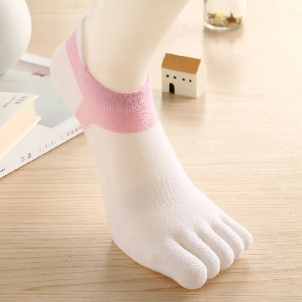 drop shipping hot sale women's cotton Five fingers separate socks Comfortable Short tube deodorant |