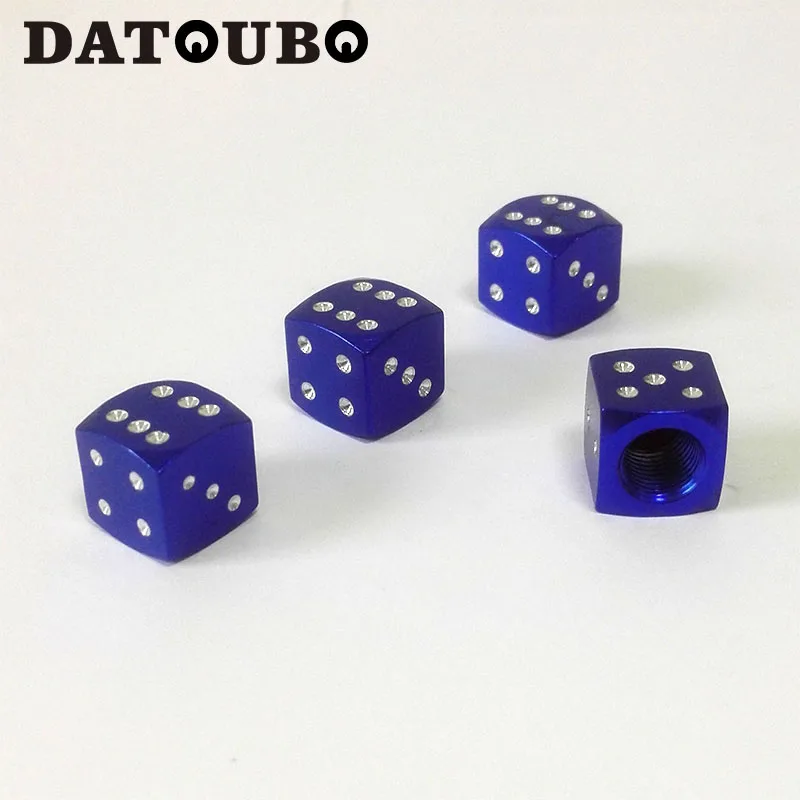 DATOUBO 16 шт. высококачественный алюминиевый Игральный кубик униальный автомобильный колпачок для клапанов шин, смешанный цветной колпак для велосипедных шин, колпак для автомобильных крышек