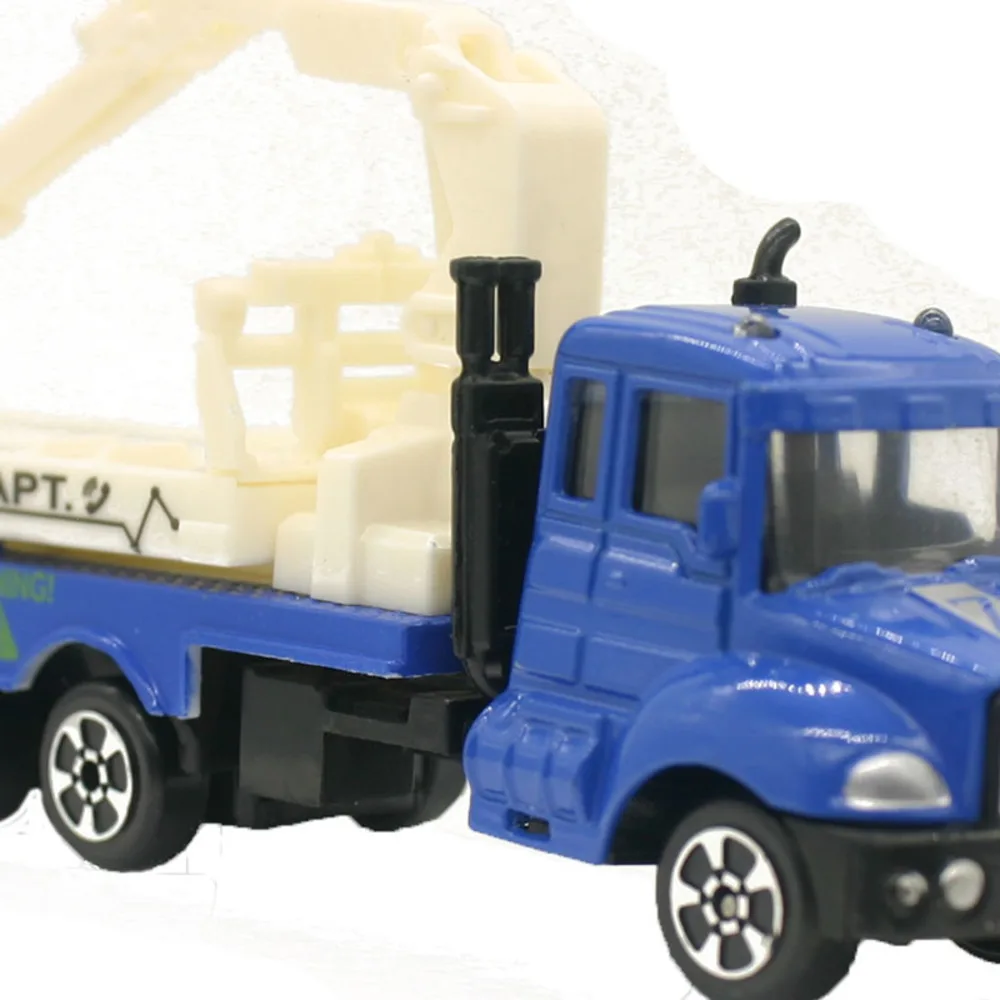 1: 64 мини игрушки Автомобили Модель Пластик трейлер автокраны инженерной модели