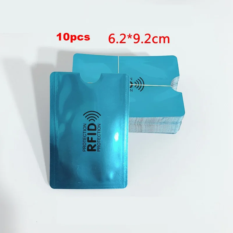 2019 10 шт ID держатель для карт анти-магнитный анти-сканирующий RFID блокирующий чехол