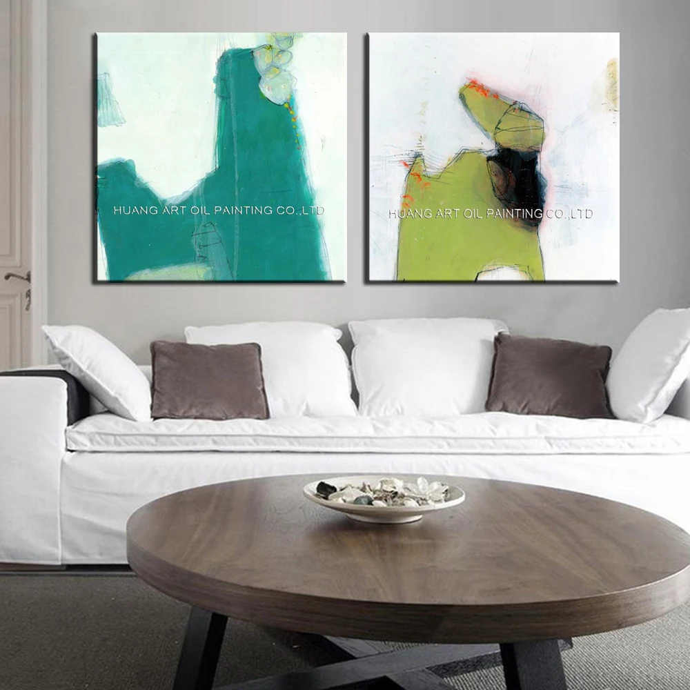 Оптовая продажа дешевая ручная роспись Яркая Цветная Картина на холсте