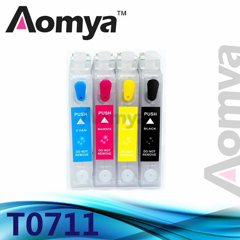 Многоразовый картридж Aomya T0711 совместимый с Epson SX110 SX210 SX410 SX510W SX115 SX215 SX415 SX515 S20 SX100
