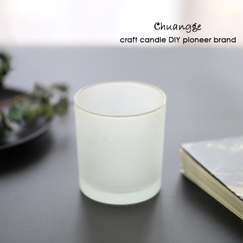 CHUANGGE DIY банка для свечей контейнер стакан держатель подсвечник матовое стекло чашка ручной работы ароматические свечи для изготовления принадлежностей