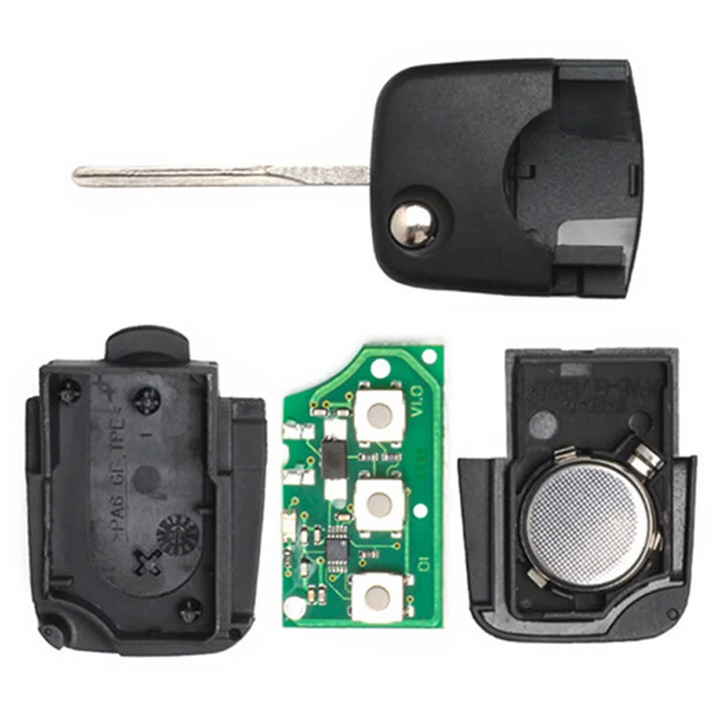 KEYECU 315 МГц ID48 P/N: 4D0 837 231 E/ M/ P Flip 4 Btn дистанционный ключ брелок для Audi A2 A4 A6 A8 S8 TT