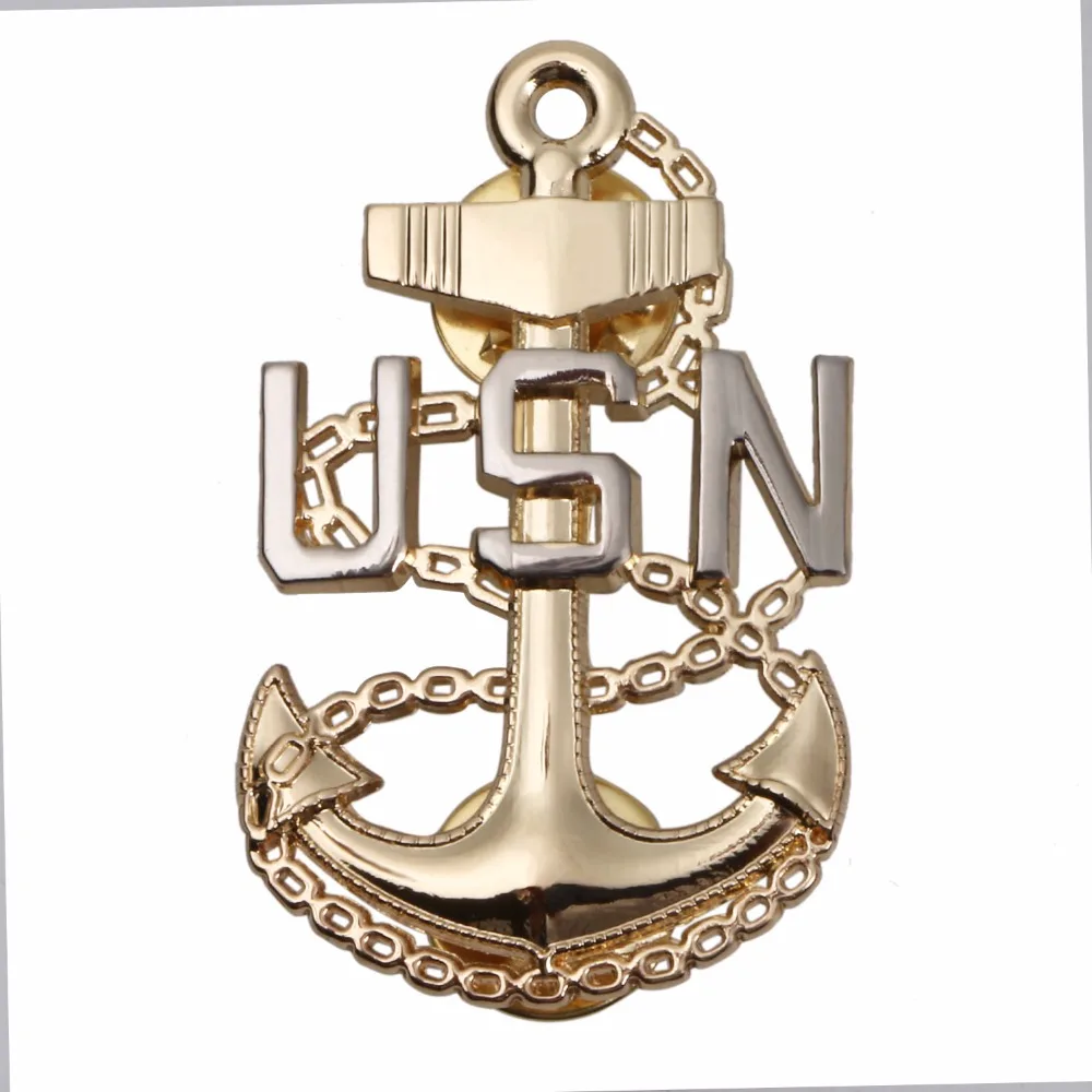 WWII США ВМС USN сотрудник Лацкан шляпа на булавке значок 34039| |