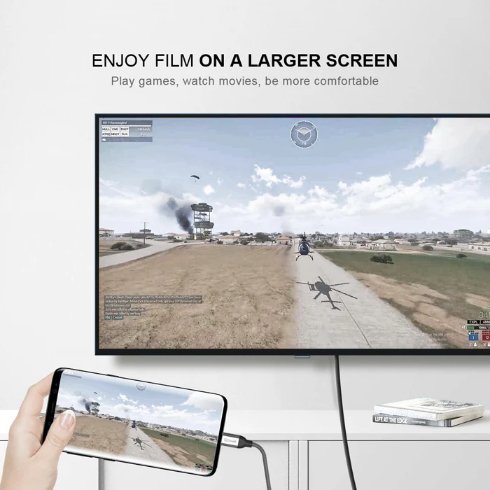QGeeM USB к HDMI кабель для iPhone 8X7 6 Plus iPad ТВ Android телефонов к MHL адаптер 1080P конвертер для iPhone HDMI кабель