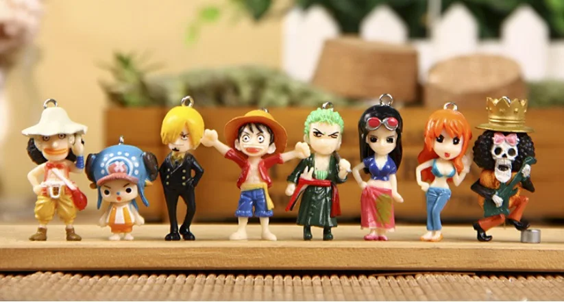 4 см Японский комикс цельная готовая Коллекционная модель Luffy Zoro Chooper фигурку один