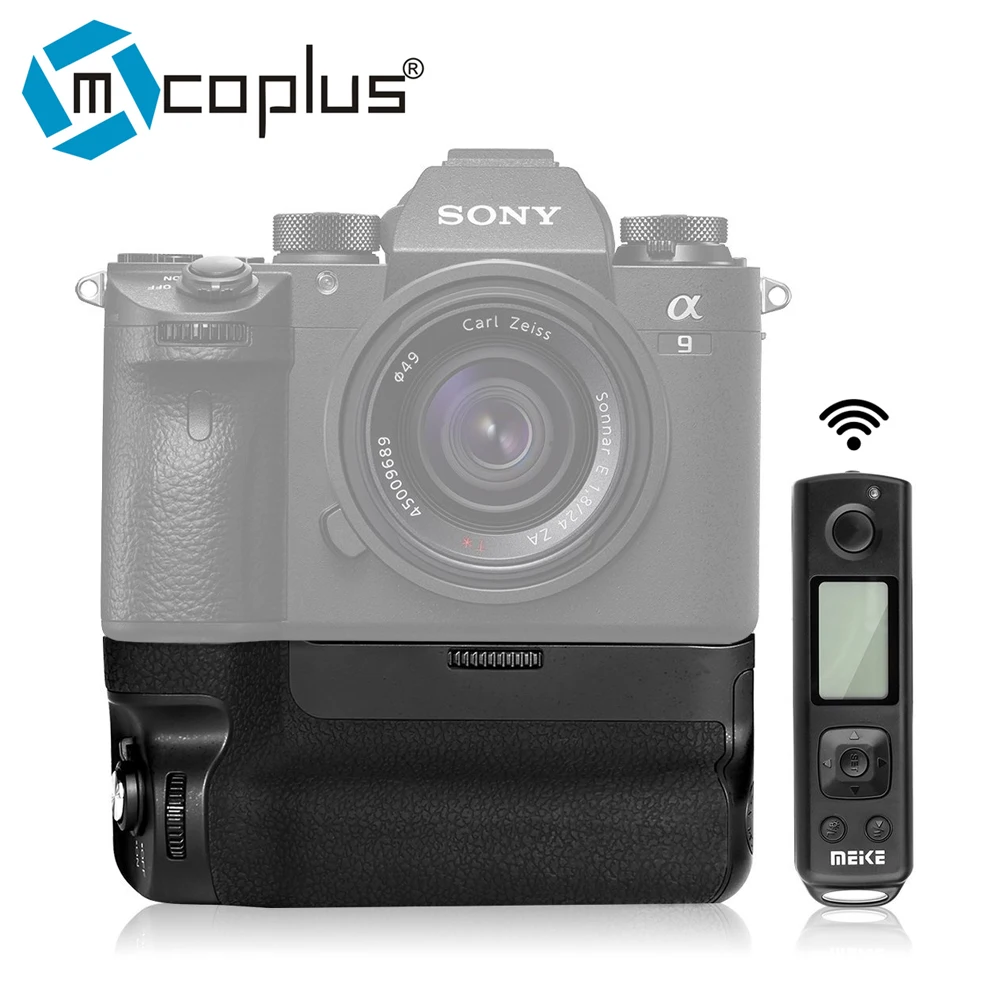 Вертикальный батарейный блок Mcoplus Meike MK-A9 Pro с пультом дистанционного управления 2