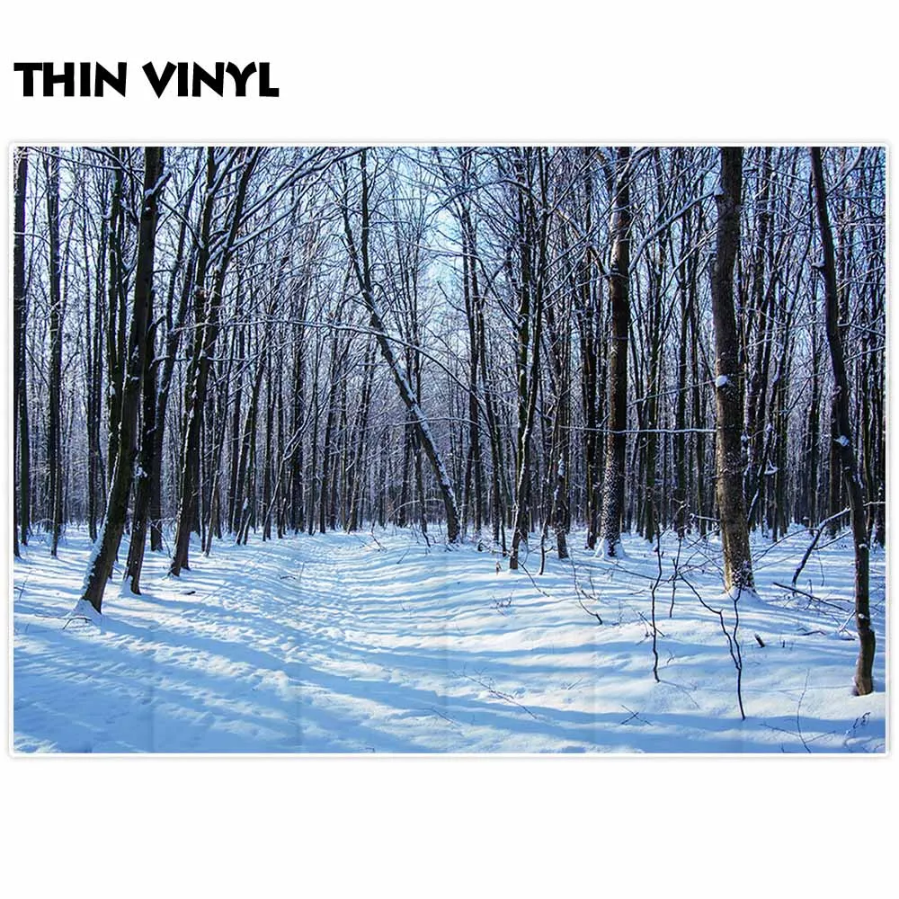 Allenjoy Профессиональный фон для фотосъемки зимние Увядшие деревья лес закат