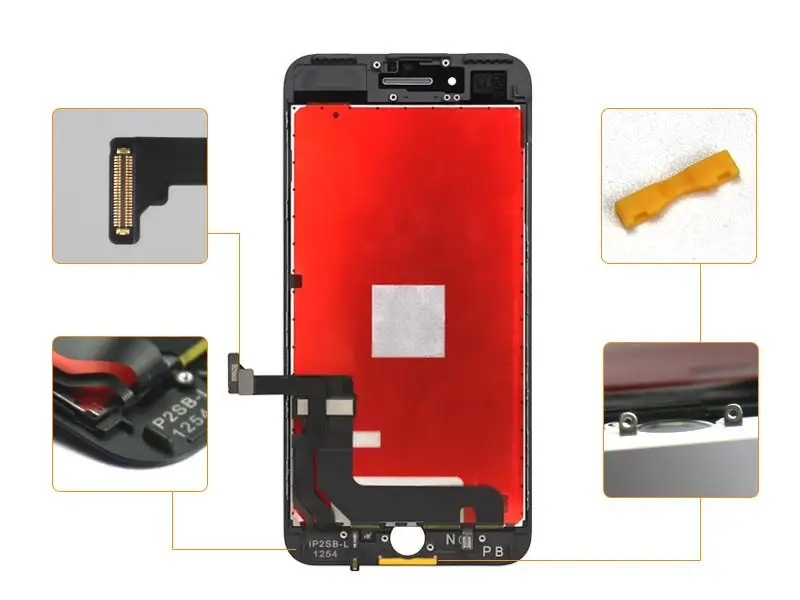 Высококачественный ЖК дисплей для iPhone7 7 Plus замена экрана без битых пикселей 100% с
