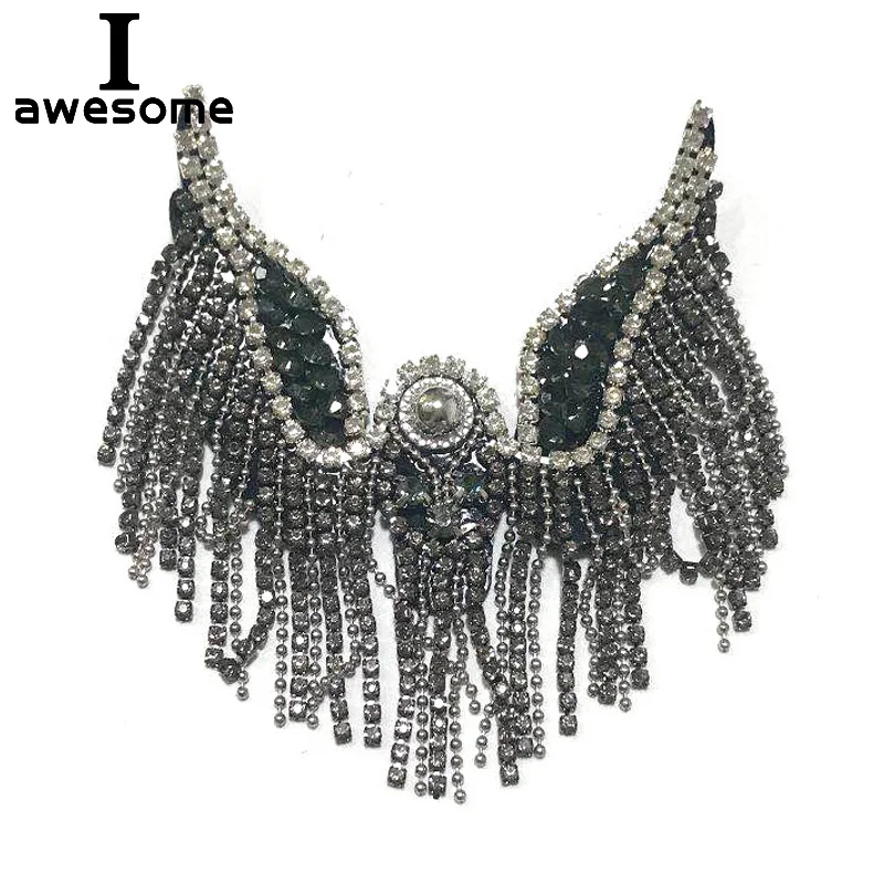 Черные туфли для свадебной вечеринки со стразами аксессуары обуви на высоком