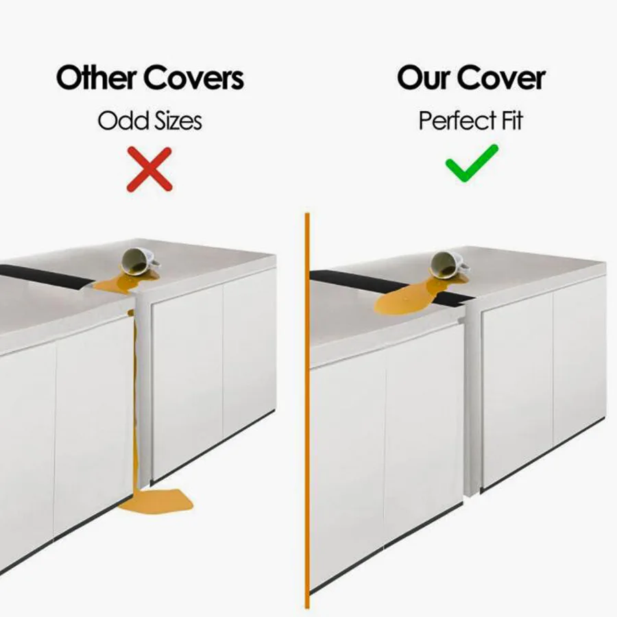 Кухонная силиконовая плита счетчик крышка зазора набор из 2 термостойкие плиты