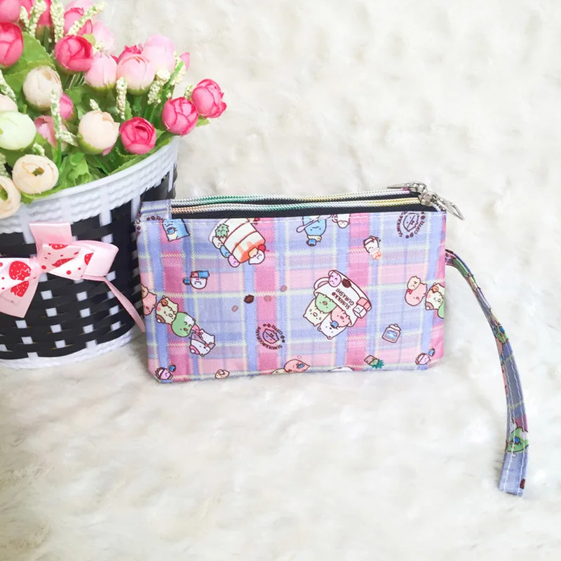 A Милый мультяшный косметичка hello kitty, Подарочный кулон, кошелек для женщин и девочек, клатч, сумочка на запястье, косметичка для макияжа, красивый плюшевый рюкзак для девочек - Цвет: A