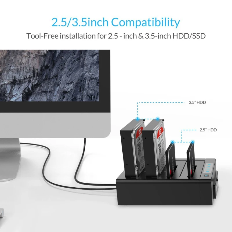 ORICO 2 5 3 дюйма USB 0 на SATA док станция для жесткого диска/Дубликатор поддержка макс. 32