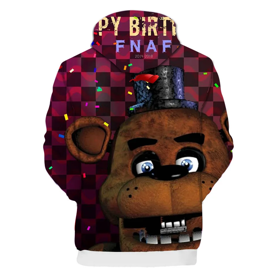 Five Nights at Freddy/3D толстовки с капюшоном модные пуловеры для мальчиков и девочек на осень и зиму детская одежда высокого качества с длинными рукавами