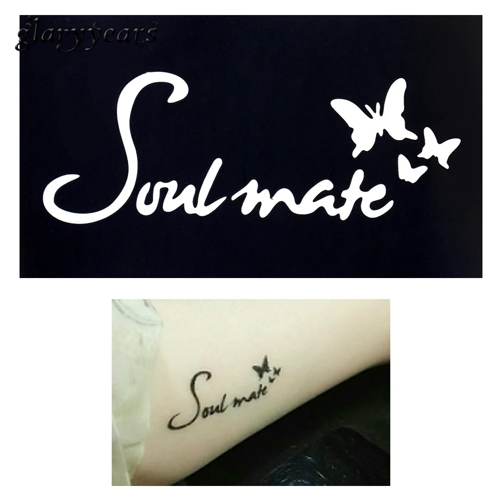 1 шт. DIY трафарет для хны водостойкая Татуировка бабочка душа слово Менди Аэрограф