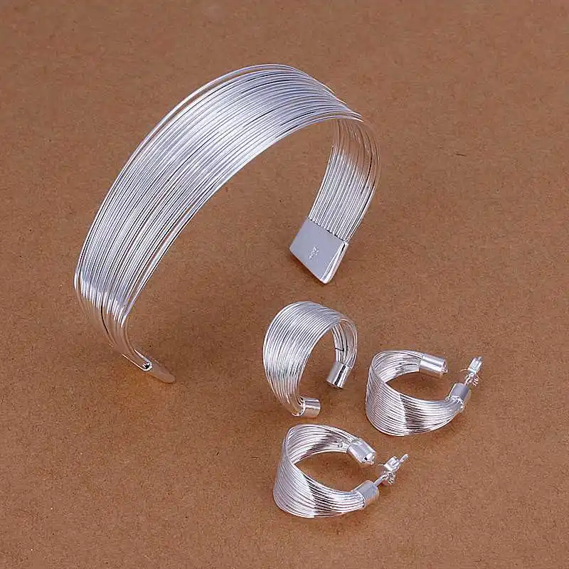 Комплект из колье браслета серёг и кольца SMTS312|set necklace|necklace braceletjewelry set necklace |