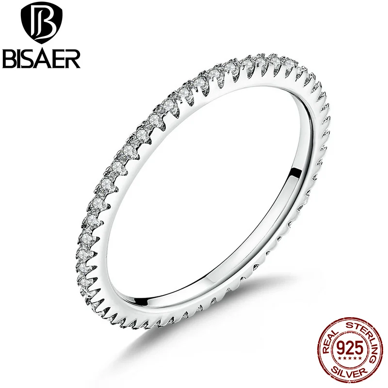 Женское составное кольцо из серебра 925 пробы с прозрачным фианитом|rings for women|ring