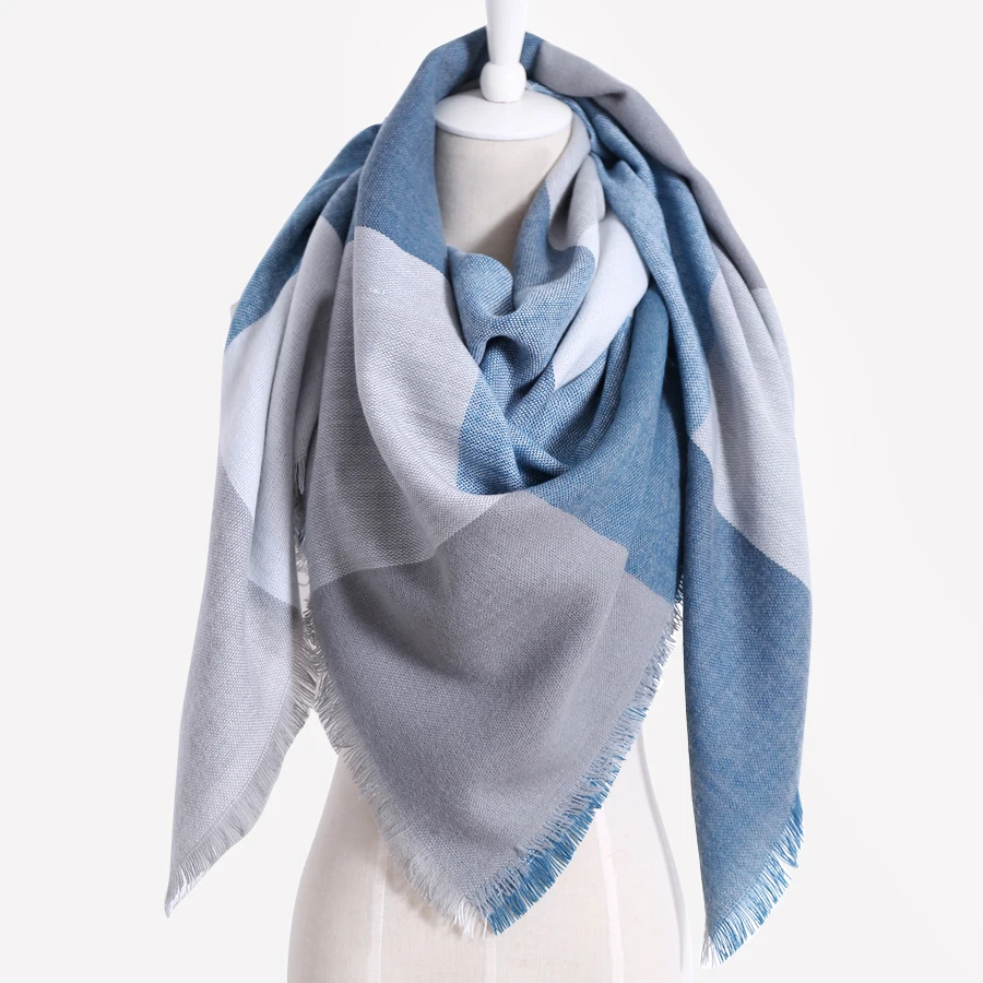 Модный бренд плед Дизайн Для женщин Шарфы для теплые зимние кашемировые