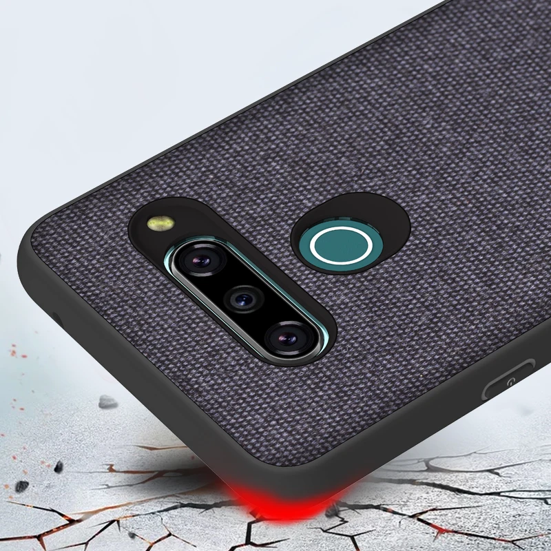 Для LG V40 чехол мягкий силиконовый край роскошный тканевый для комбинированный