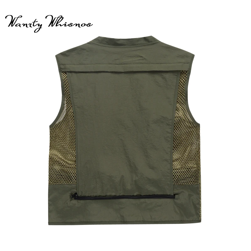 

9 Colors 2018 Multi-pocket Travel Or Work Wear Vest Casual Camouflage Waistcoat Vest for Men's Photographer Sleeveless Jackets