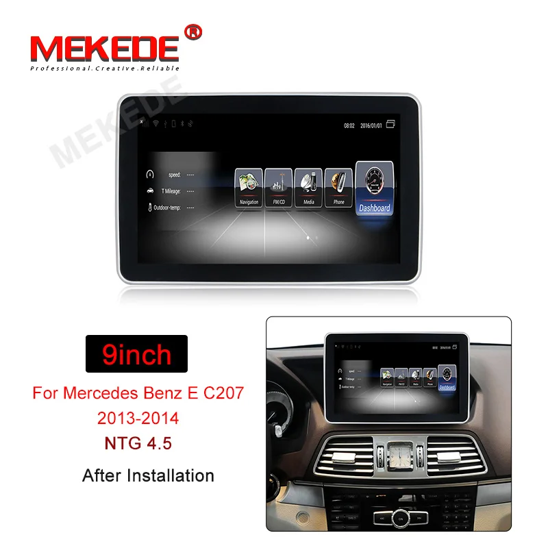 2013-2014 NTG 4.5 MEKEDE Android 7,1 4G LTE автомобильный мультимедийный плеер Автомобильный DVD для Benz E class Coupe W207 C207 A207 2009- gps Радио 3g ram 32G rom - Цвет: 2013-2014 NTG 4.5