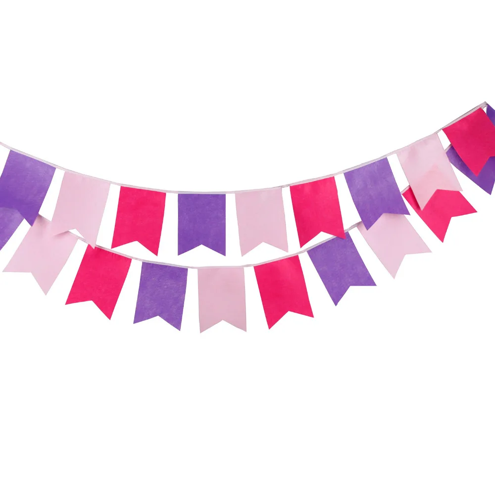 Фетровая гирлянда 3 5 м 12 флагов|baby shower|personalized weddingdecoration baby shower |