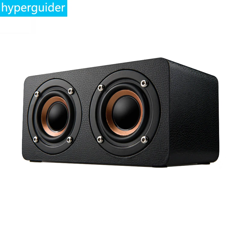 Hyperguider Bluetooth динамик деревянный каракули портативный беспроводной сабвуфер HIFI супер бас микрофон радио FM TF для iPhone Xiaom Meizu
