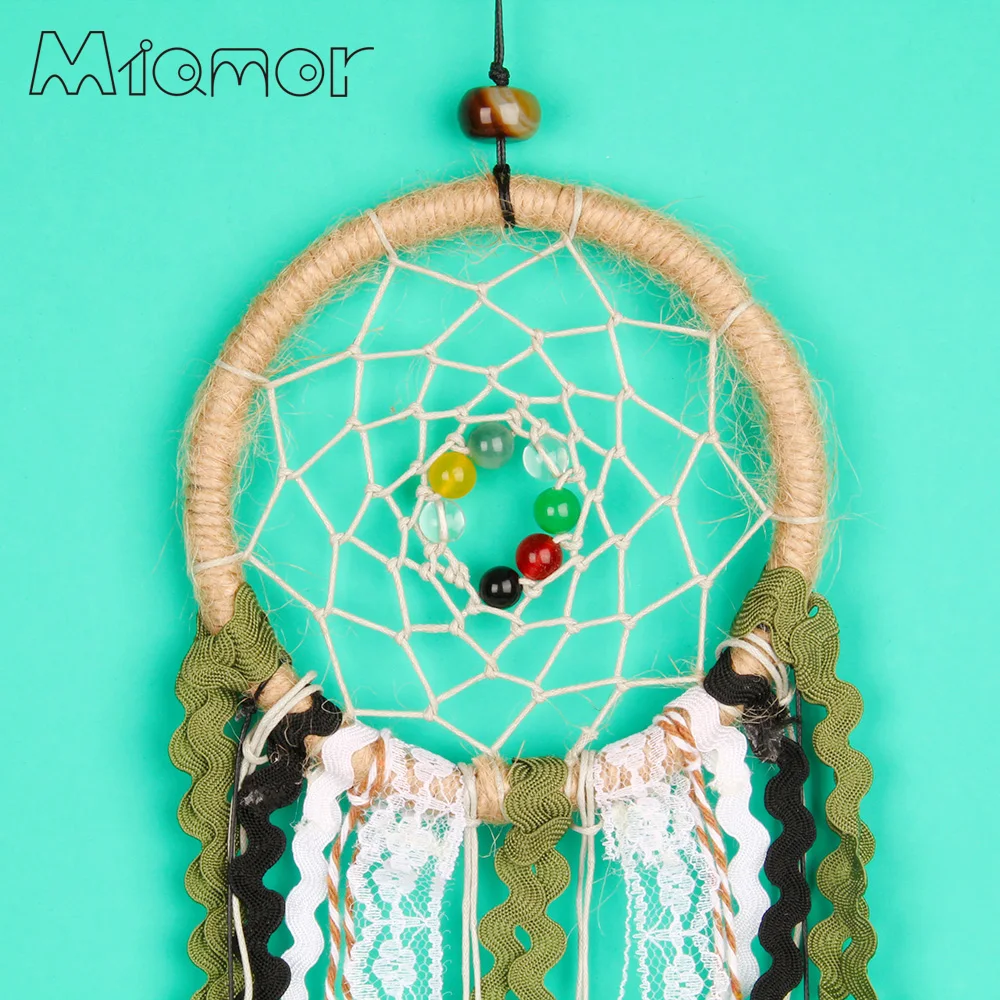 Аксессуары для декора стен MIAMOR Dreamcatcher с кружевом и камнями колокольчики детской