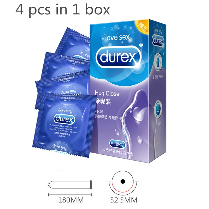 Durex гладкие анальный секс презервативы 20/24 шт. дополнительной смазкой джинсы Hug