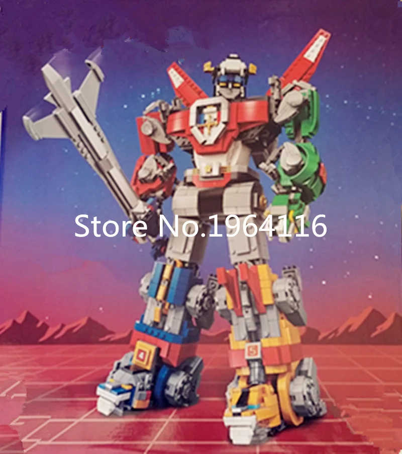 Новинка 16057, идеи серии, модель Voltron, набор строительных блоков, совместимые 21311, Классические игрушки-роботы для детей