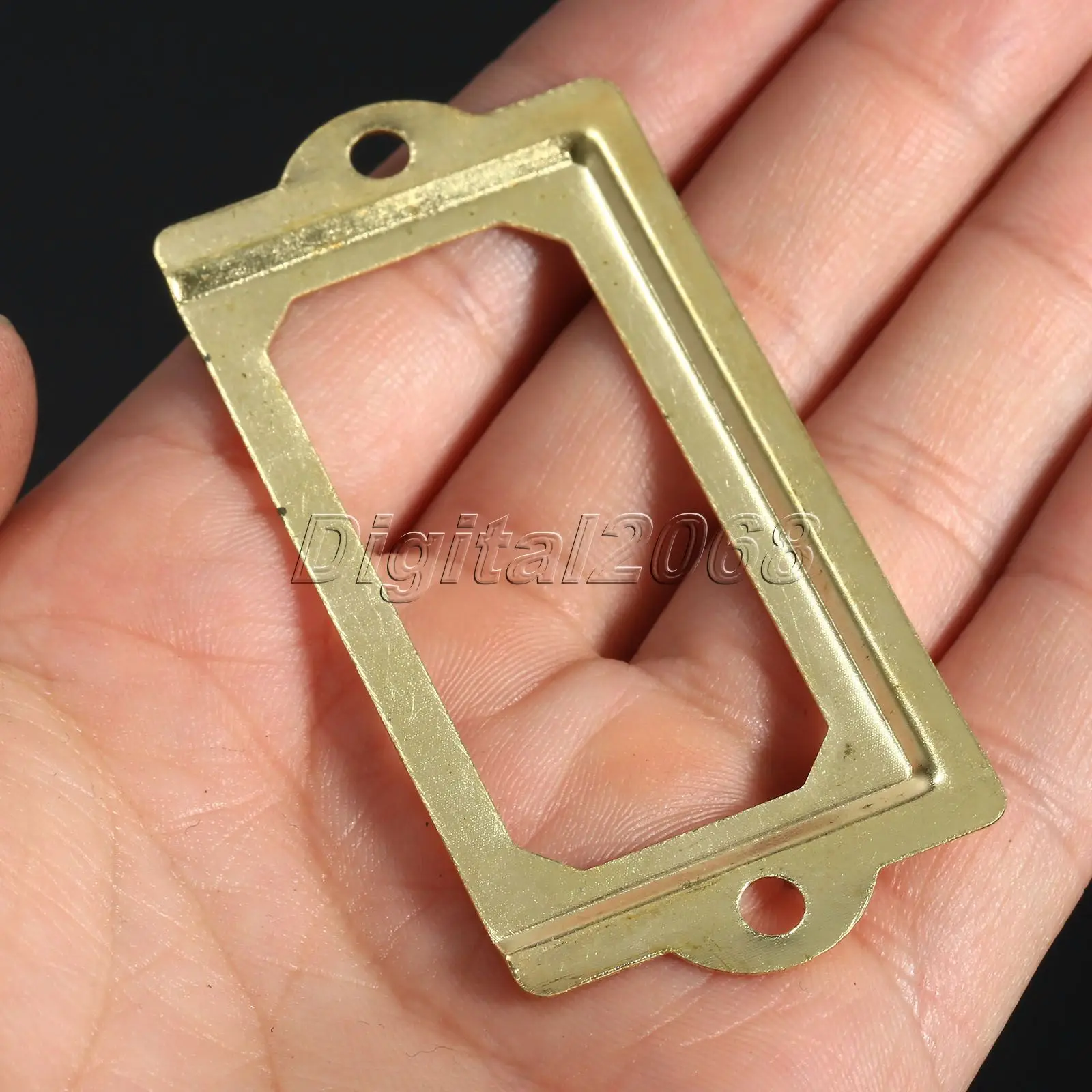 12 шт. латунные металлические этикетки 70x33 мм|label pull frame|label pulllabel holders for drawers |