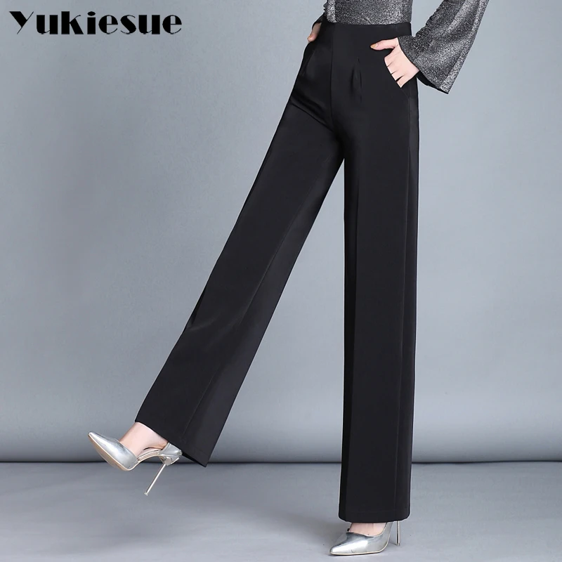 Широкие брюки Капри женские 2018 Лето Весна OL формальные Свободные повседневные