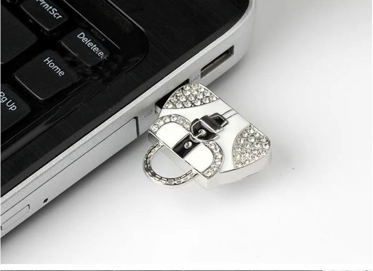 JASTER USB флэш-накопитель Алмазная ручка для сумок Подарочная бижутерия 4 ГБ 8 ГБ 16 ГБ 32 ГБ 64 ГБ Флешка кошелек сумка диск памяти дамские подарки