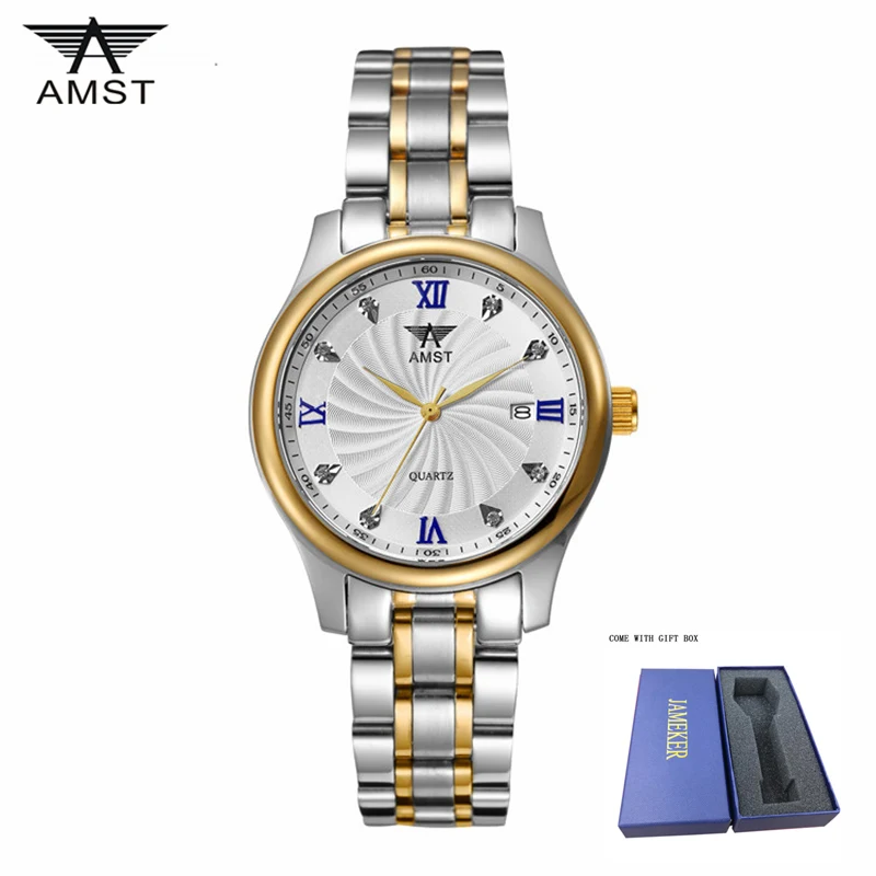 Часы AMST мужские модные спортивные кварцевые водонепроницаемые полностью