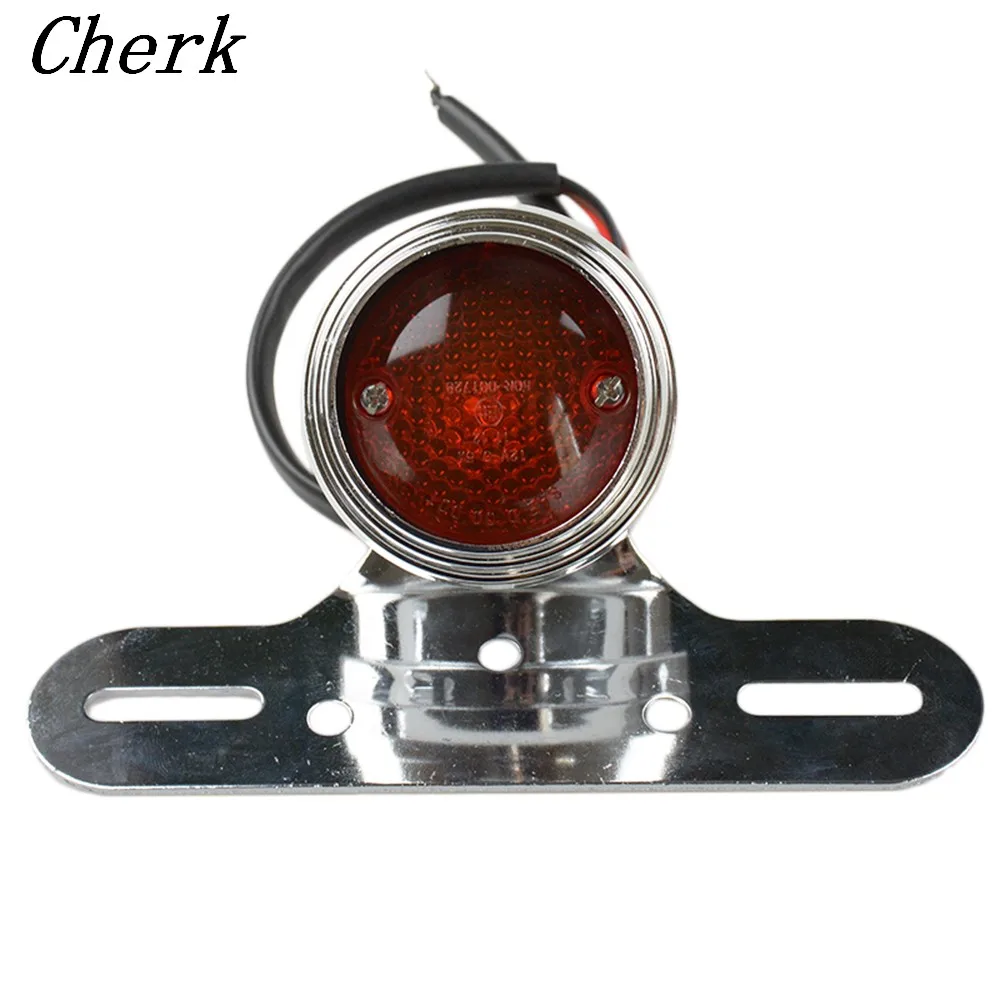Мотоциклетная красная задсветильник фара Cherk для Harley Chopper Bobber 12 В|bulb diy|bulb 12vbulb light |
