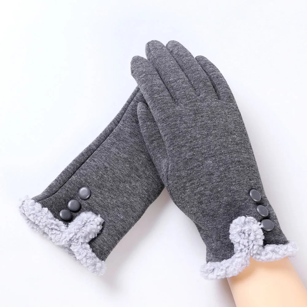 Классические Luvas de inverno женские модные зимние уличные спортивные теплые перчатки