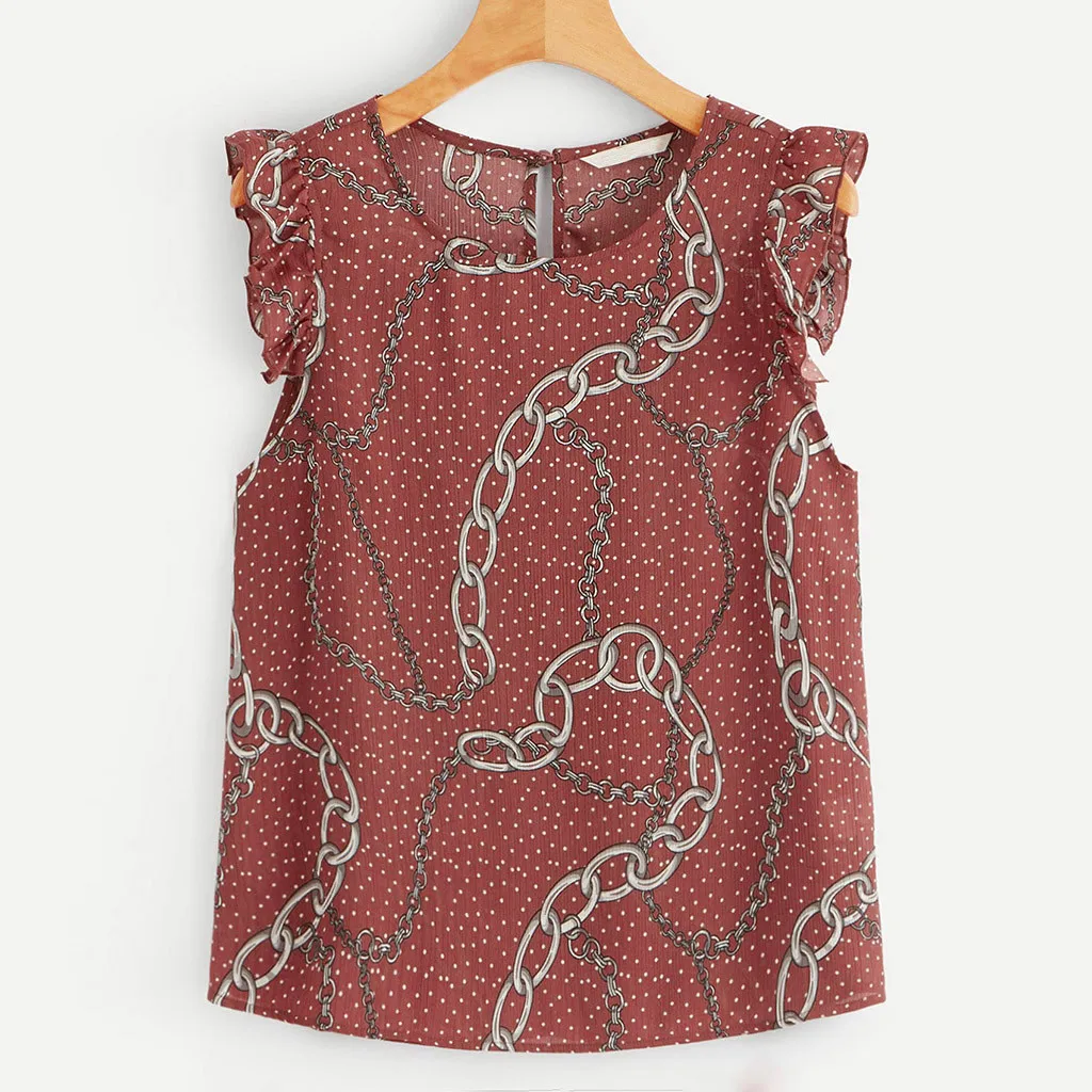 Женская одежда 2020 женские пикантные топы с принтом шикарный топ без рукавов