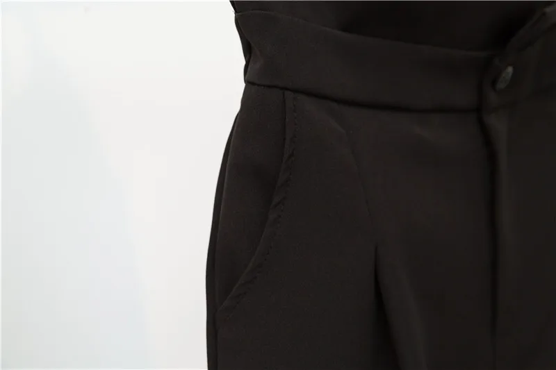 Женские брюки размера плюс XL-5XL, лето, Осенние, повседневные, высокая талия