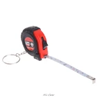 Мини-рулетка с брелоком пластиковая портативная 1 м Выдвижная линейка смдюйм