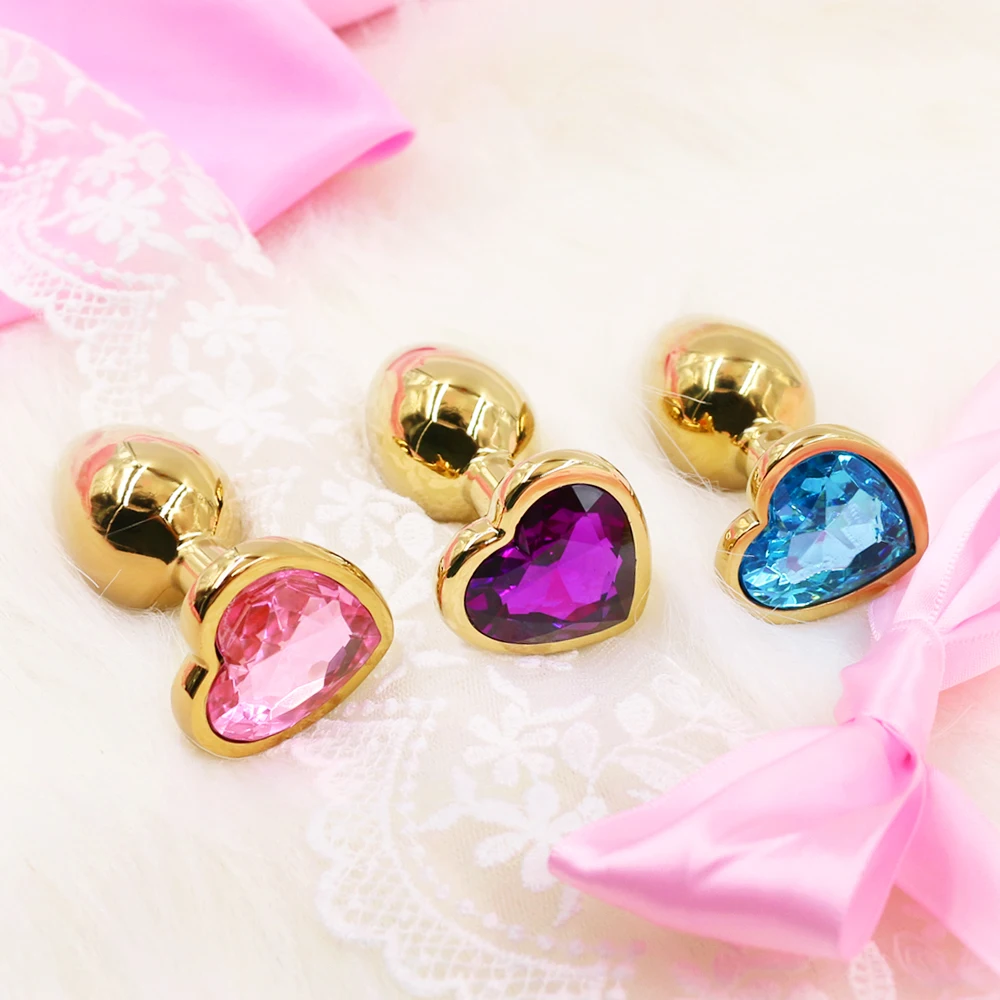 Runyu Handmade Small Anal Plug Booty Beads Stainless Steel+Crystal Jewelry Sex Toys Adult Products Butt For Women Man |